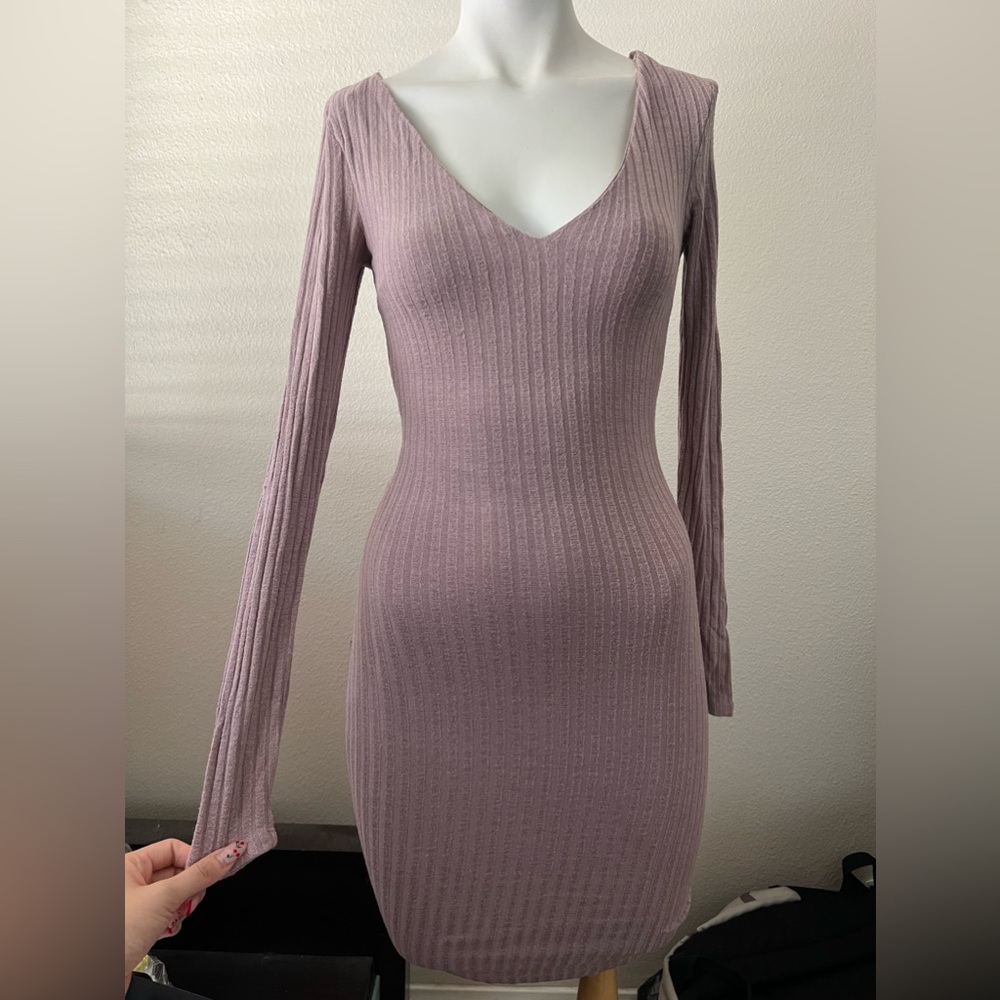 Windsor Mauve Long Sleeve Dress